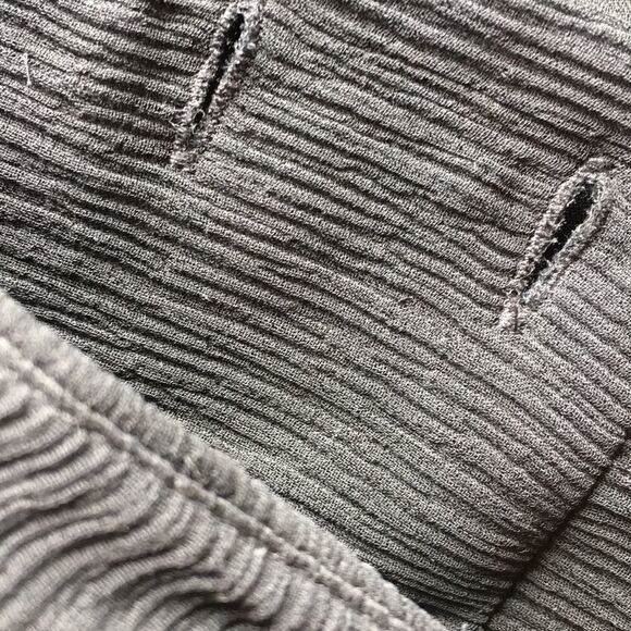 Anne Klein NY pleated side button crepe Silk Drop waist Skirt 12 Black lined - Picture 7 of 8